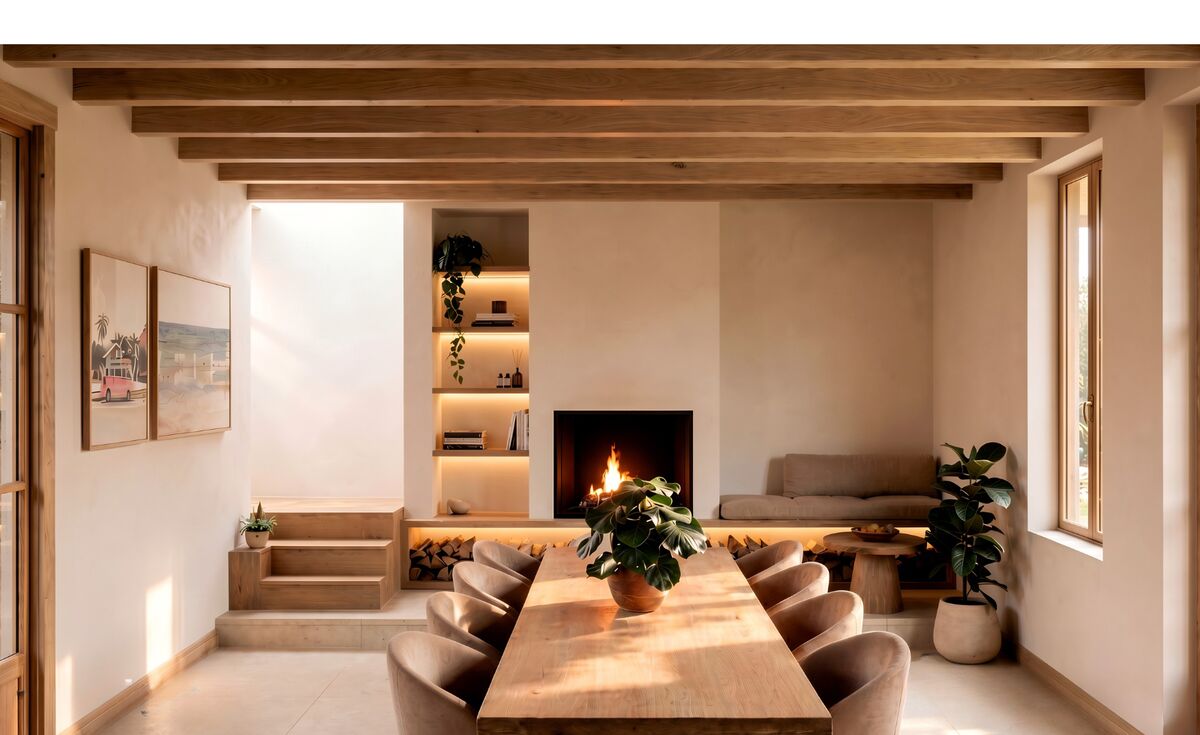 Project Equilibre – eettafel bij open haard
